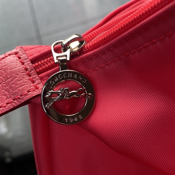 LONGCHAMP Le Pliage Neo Bag PINK CLASSIC TOTE with zip New condition - Picture 10 of 12